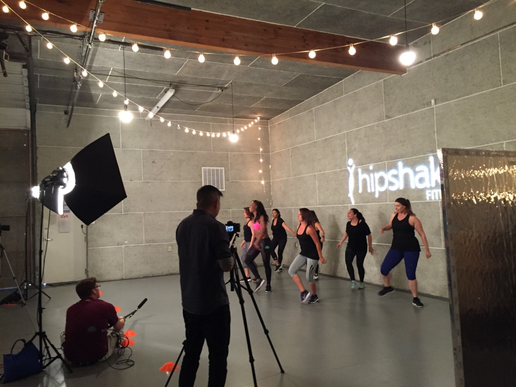 Quiet on set. Crew & dancers for Flirty Hip Hop Dance